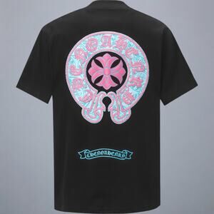 Chrome Hearts Men's Black Short Sleeve T-Shirt